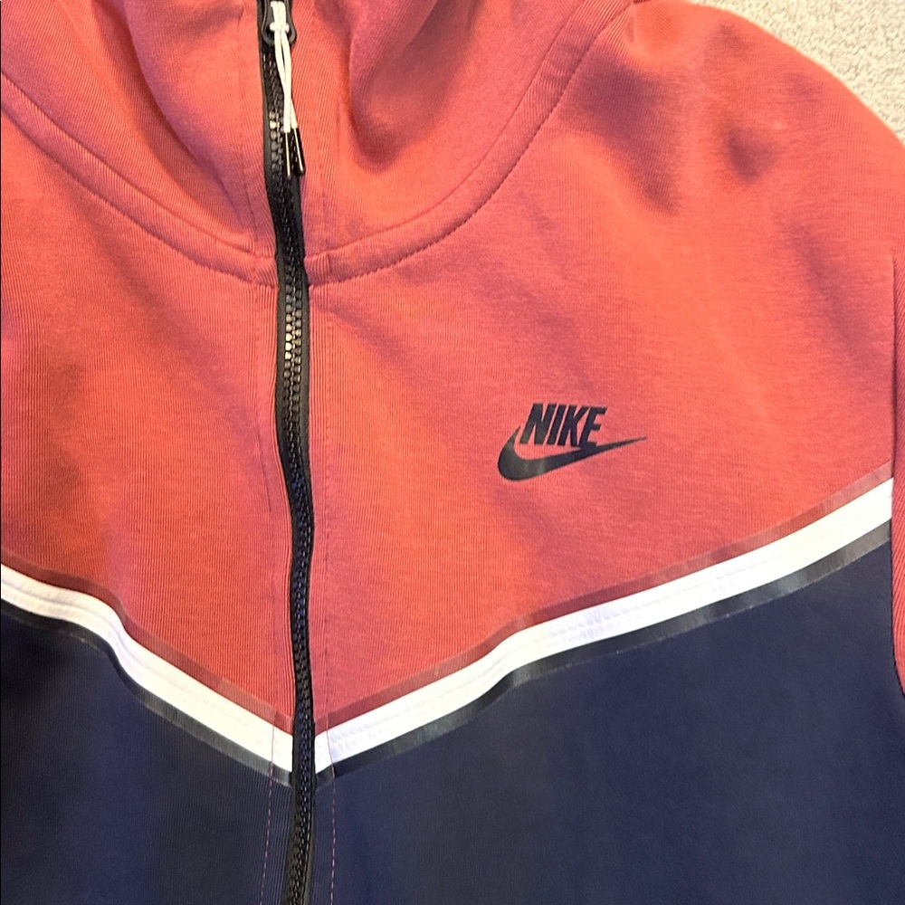 Nike Red and Black Hooded Jacket and Pants